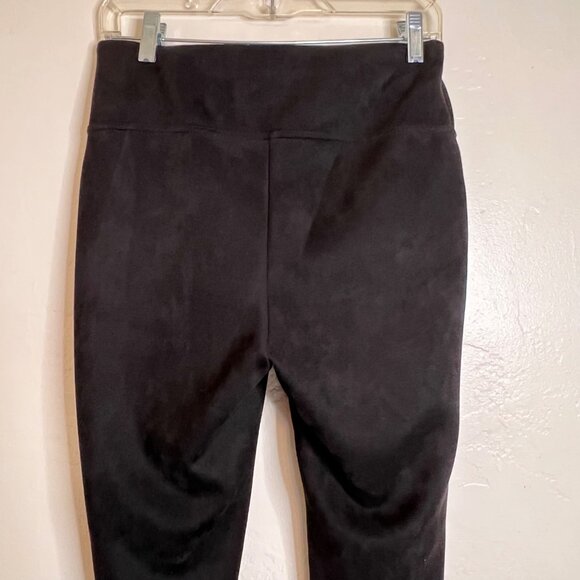 Andrew Marc Pants Women's Black Size S Soft Stretch Faux Suede Pull On Comfort - Picture 7 of 16
